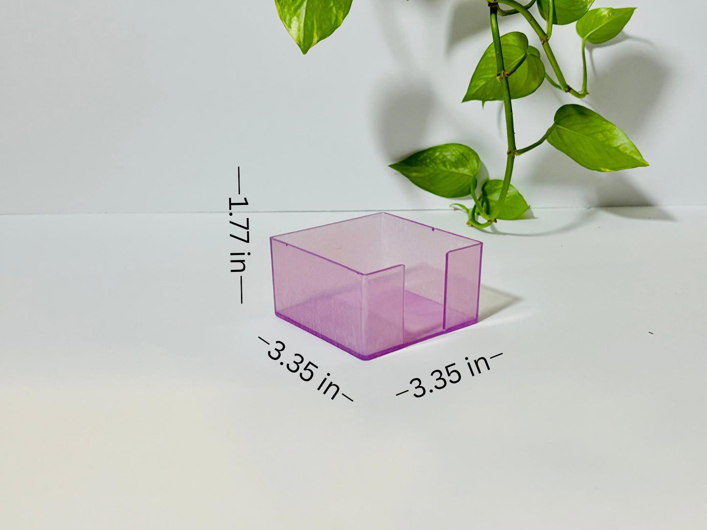 Custom Post it Holder, Custom Color Glitter Post it Holder, Sticky Tab Holder