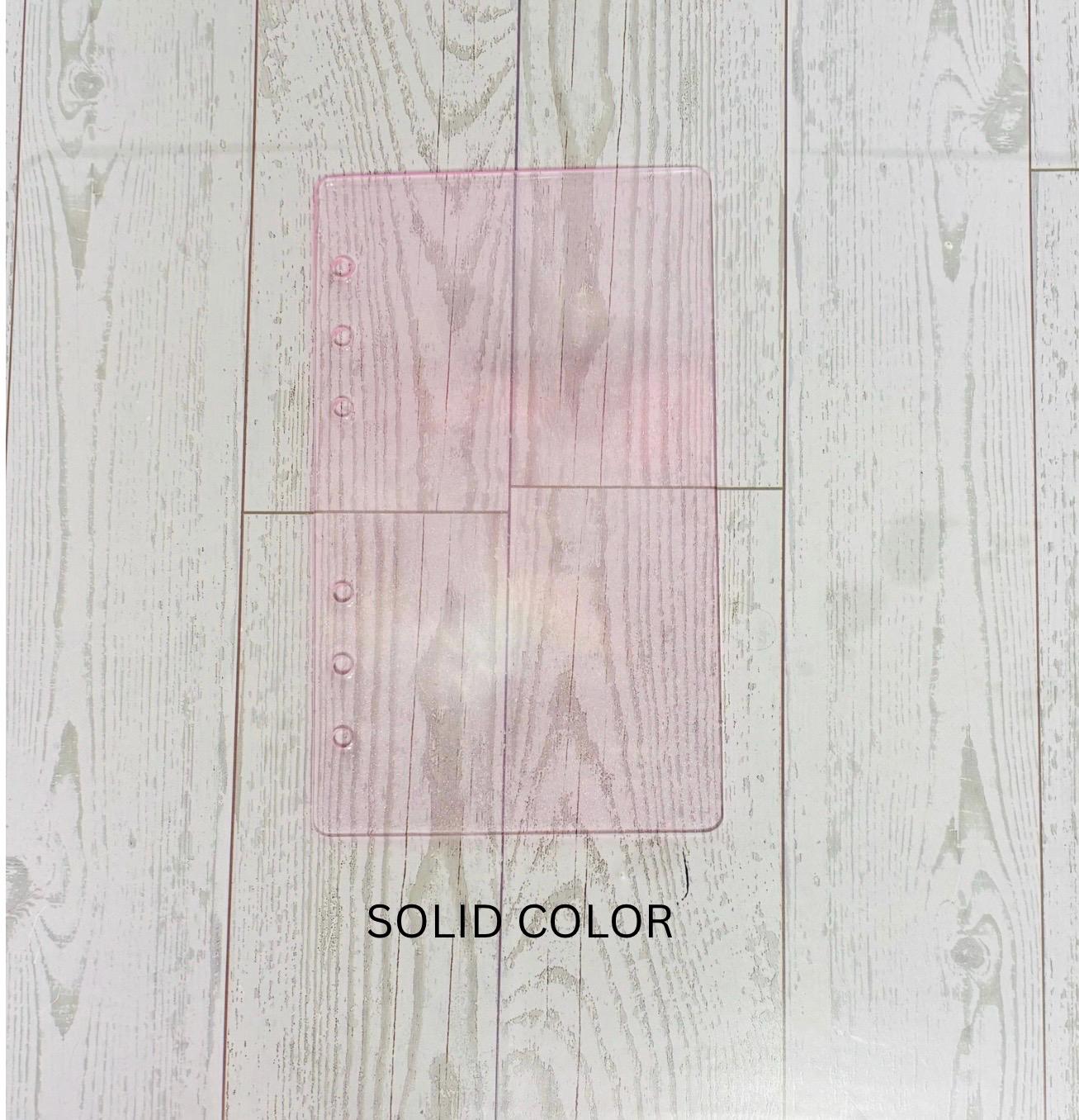 Handmade Resin Budget Planner Binder – Solid or Glitter | Cash Envelope Binder | A5 Budget Planner | Budgeting Organizer