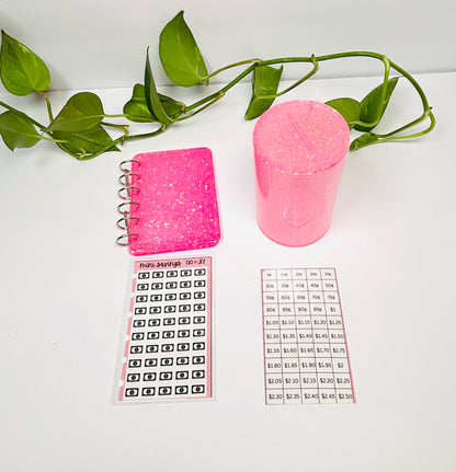 Mini Saving Binder & Coin Jar Bundle