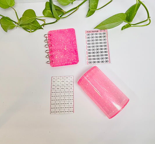 Mini Saving Binder & Coin Jar Bundle