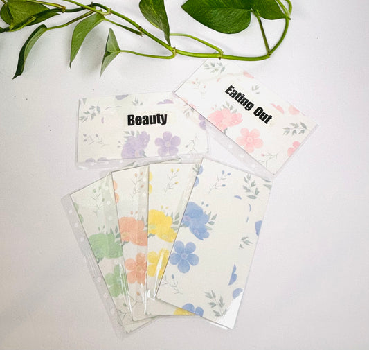 Handmade Flower Pattern Cash Envelopes – Customizable, Durable & Perfect for Budgeting