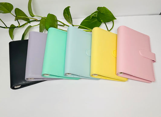 A6 PU Leather Budget Binder Wallet
