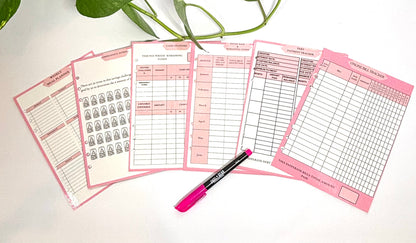 Handmade Resin Budget Planner Binder – Solid Color or Glitter | Cash Envelope Binder | A5 Budget Planner |  Budgeting Organizer