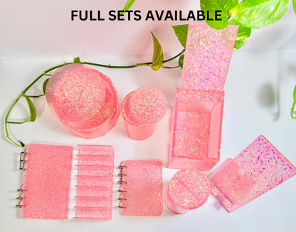 Handmade Custom Color Resin Cash Tray with 7 Slots – Solid or Glitter | Money Tray for Cash Stuffing | Budget Organizer | Acrylic Budget Tray