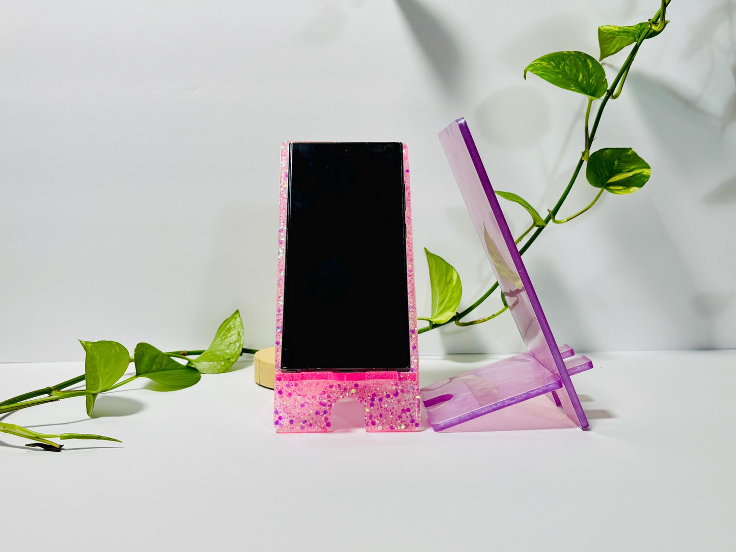 Custom Color Phone Holder, Custom Color Glitter Phone Holder