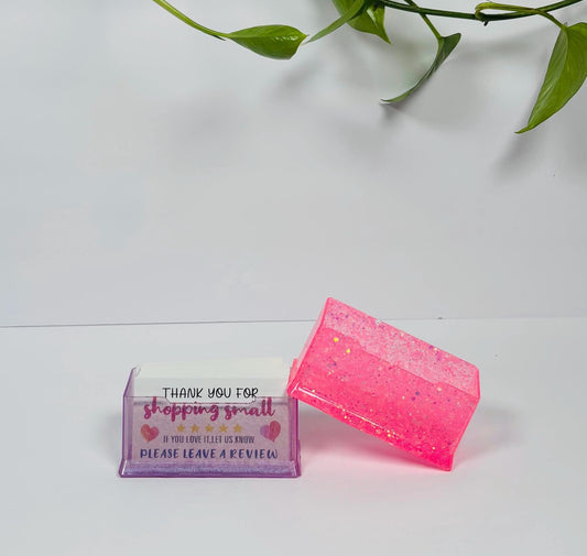 Custom Card Holder, Custom Glitter Card Holder, Business card holder