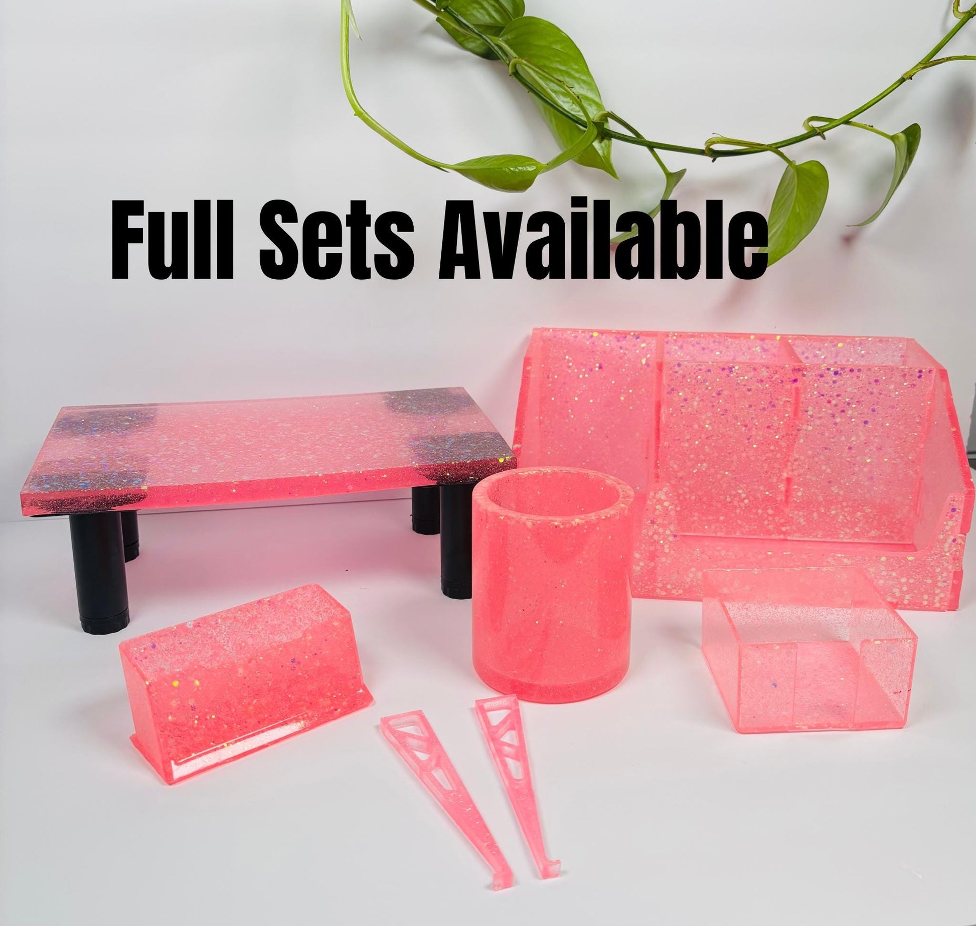 Custom Keyboard Riser, Custom Color Glitter Keyboard Riser, Keyboard Stand