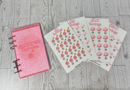 Glitter Explosion Savings Challenge, Glitter Savings, Savings challenge
