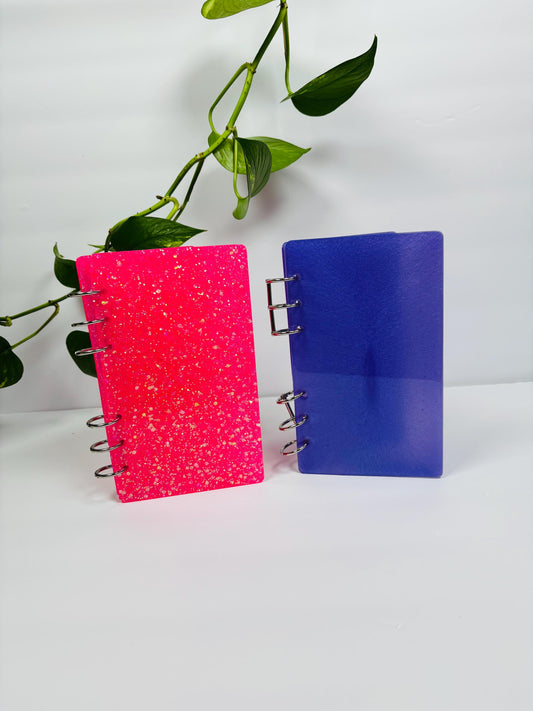 Handmade Non-Transparent Resin Budget Binder – Solid Color or Solid Glitter| Cash Envelope Binder | A6 Budget Planner | Cash Stuffing Binder