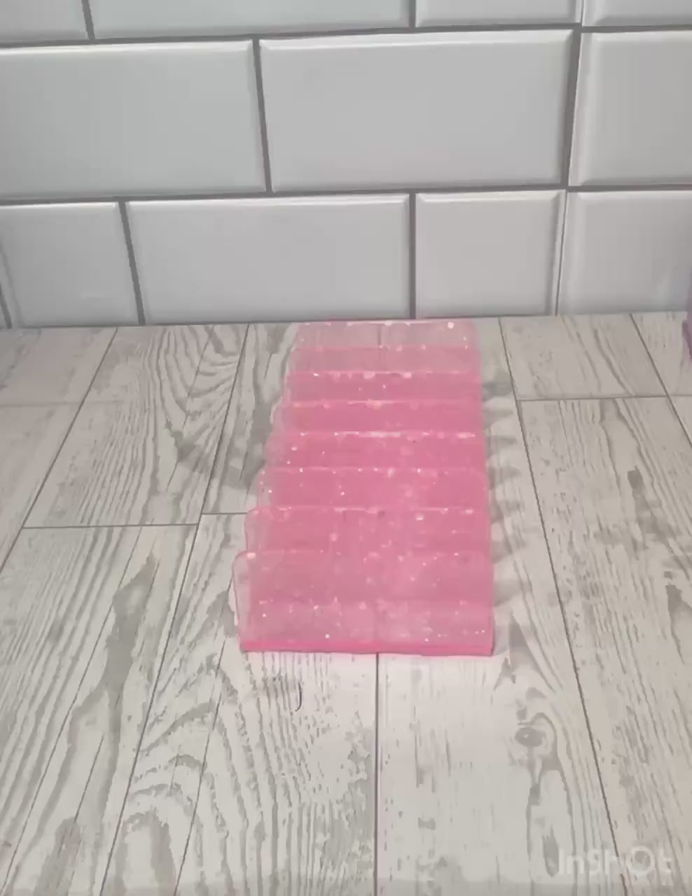Handmade Resin Cash Tray with 7 Slots – Solid or Glitter | Money Tray for Cash Stuffing | Budget Organizer | Acrylic Budget Tray