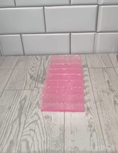 Handmade Resin Cash Tray with 7 Slots – Solid or Glitter | Money Tray for Cash Stuffing | Budget Organizer | Acrylic Budget Tray